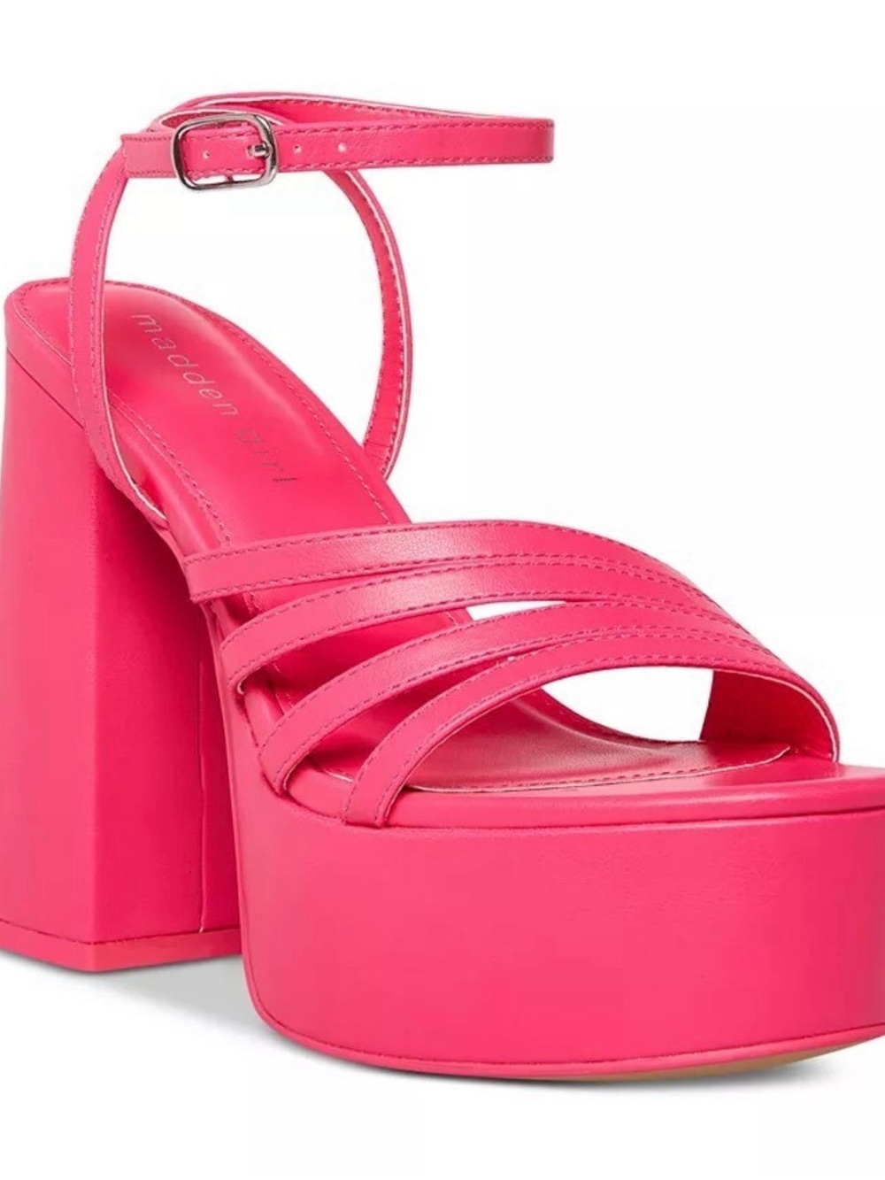 NWT Madden Girl Jadda Pink Platform Ankle-Strap Sandal